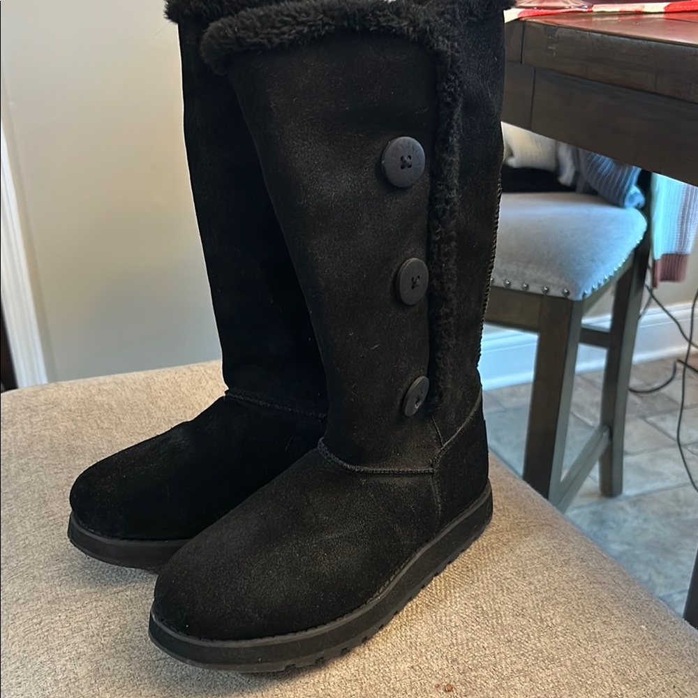 Skechers Black Winter & Rain Boots with Knee-High Design and Comfortable Fit